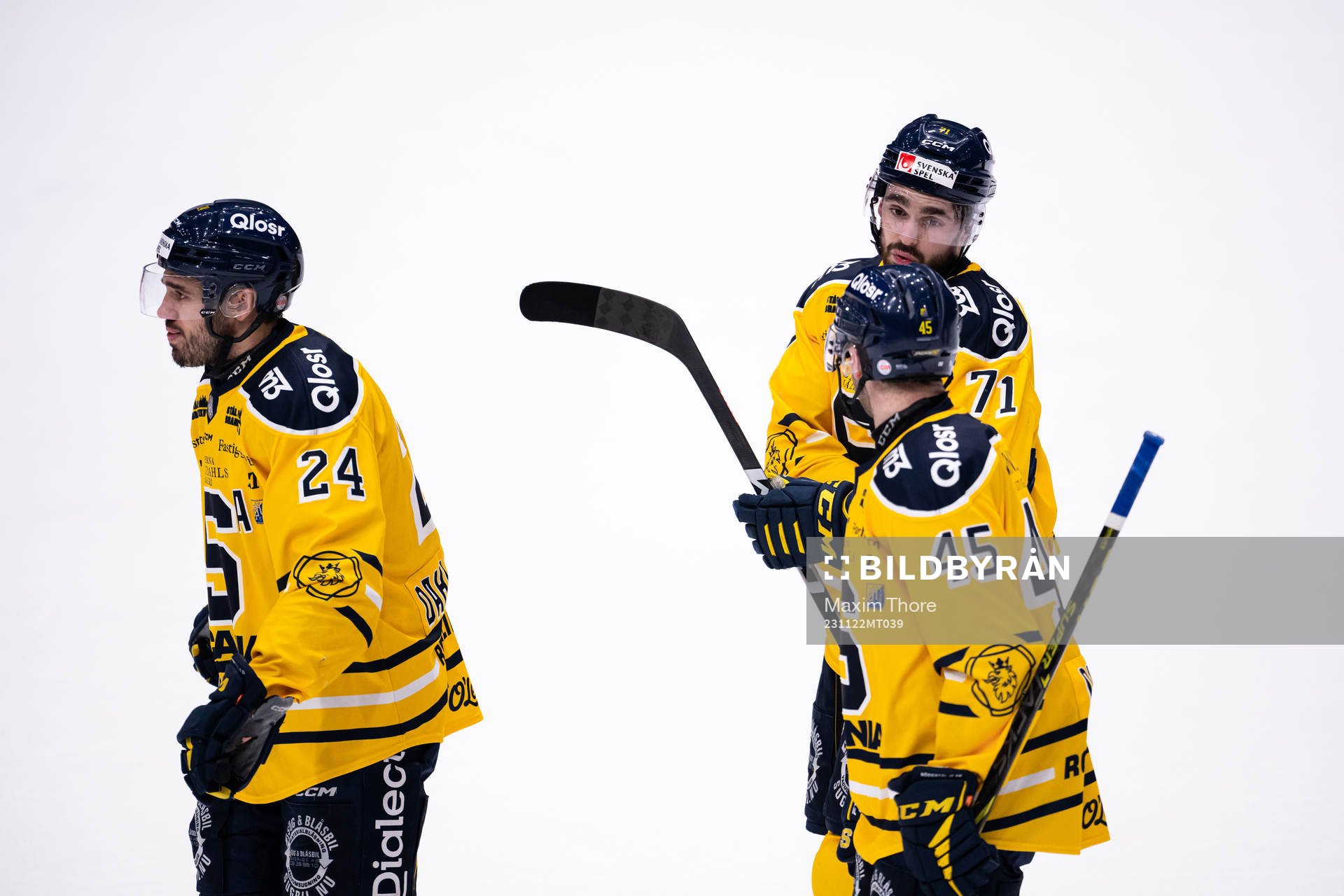 i231122 Södertäljes Jacob Dahlström, Dominic Turgeon och