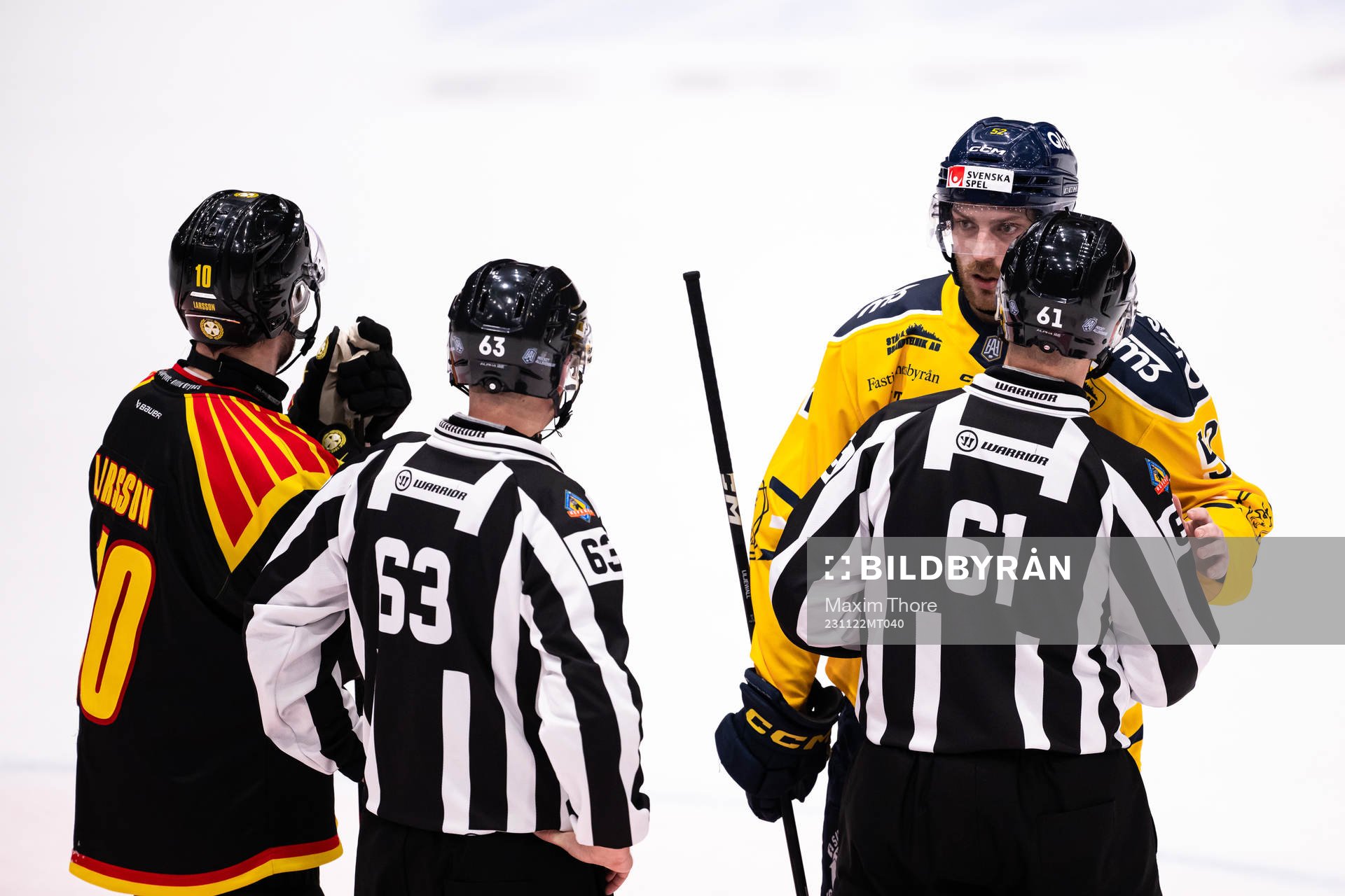 Brynäs Johan Larsson och Södertäljes Christopher