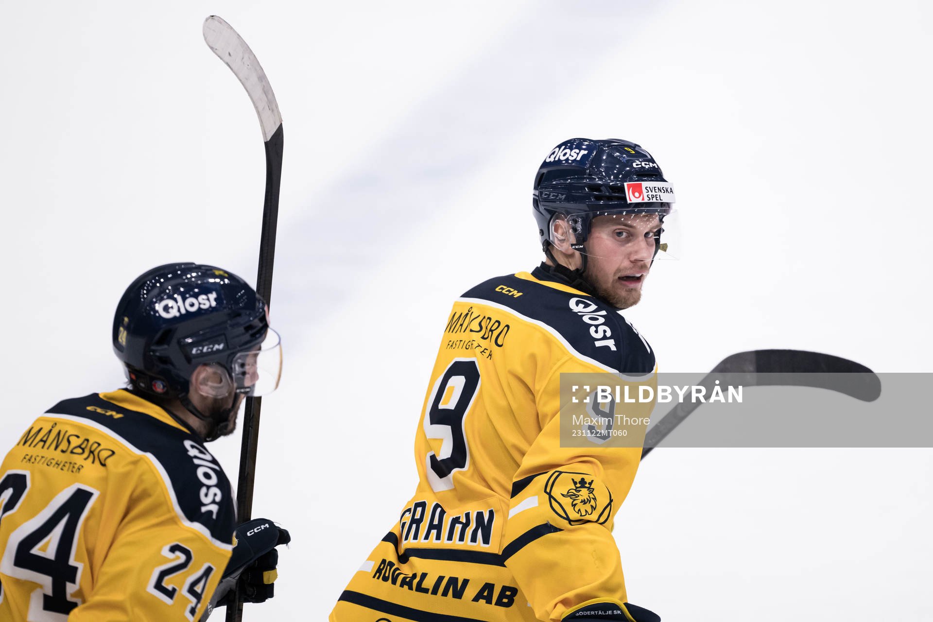 Södertälje SKs Viktor Grahn jublar