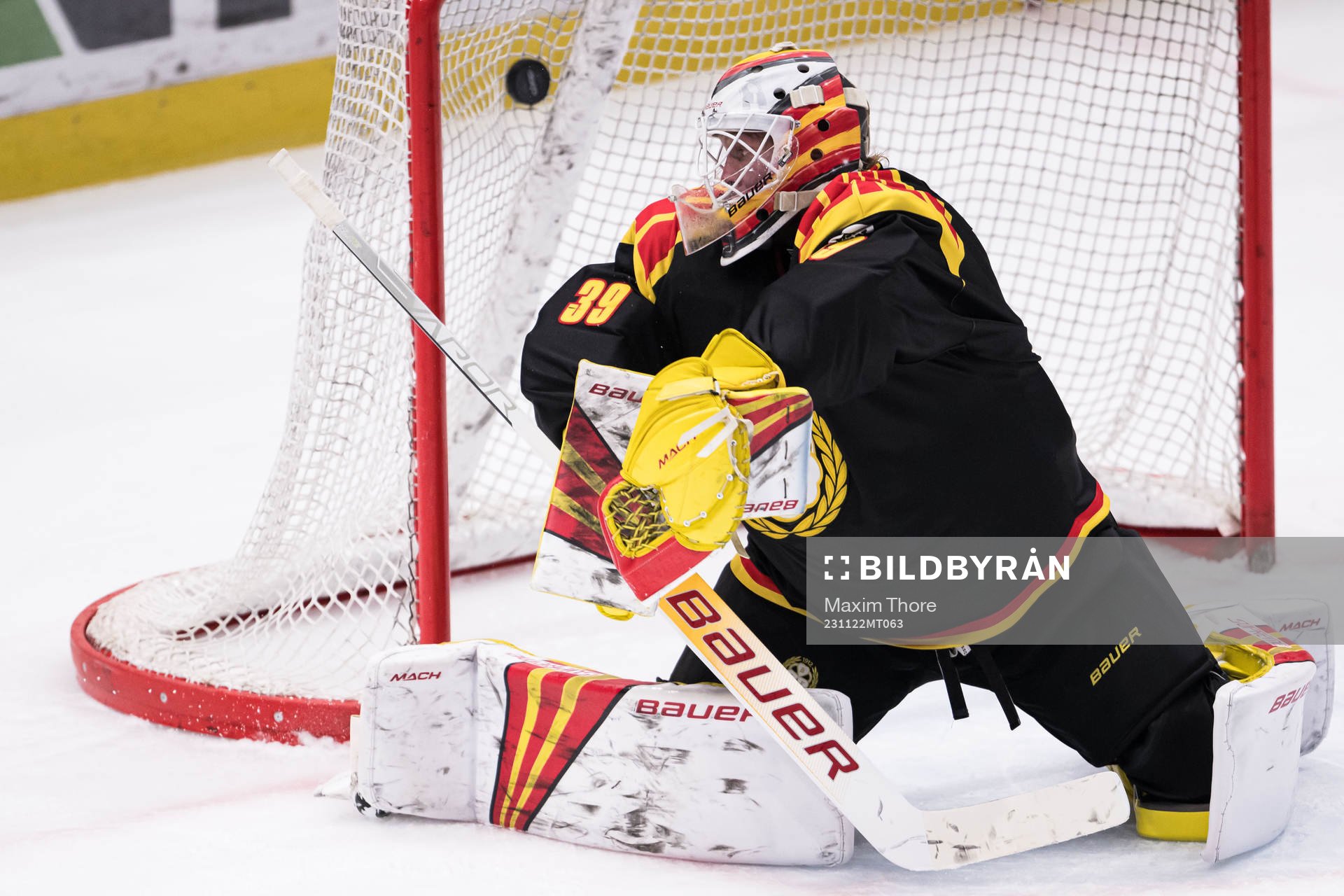 Brynäs IFs målvakt Anders Lindbäck släpper in 0-2
