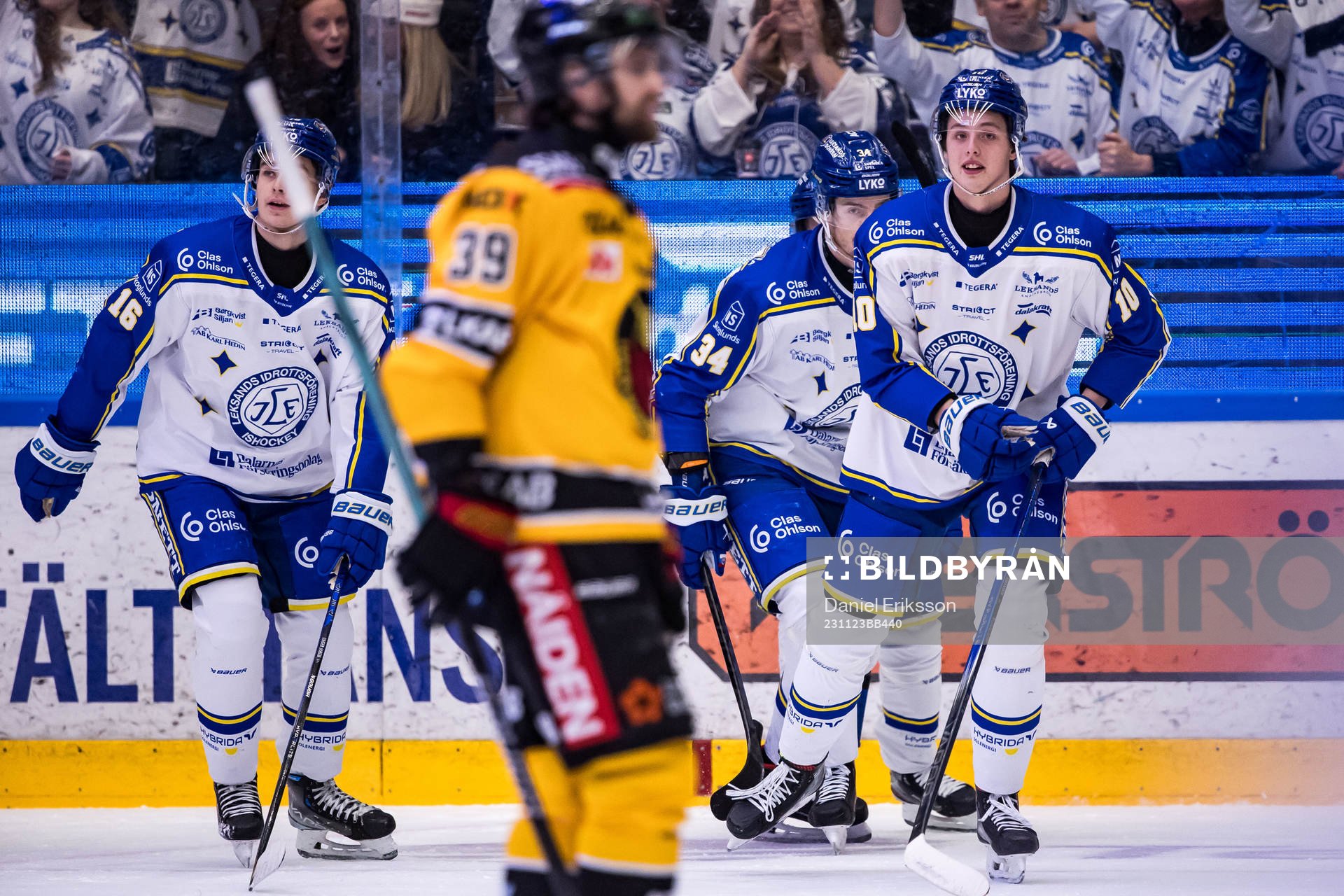 Leksands IFs Anton Johansson jublar