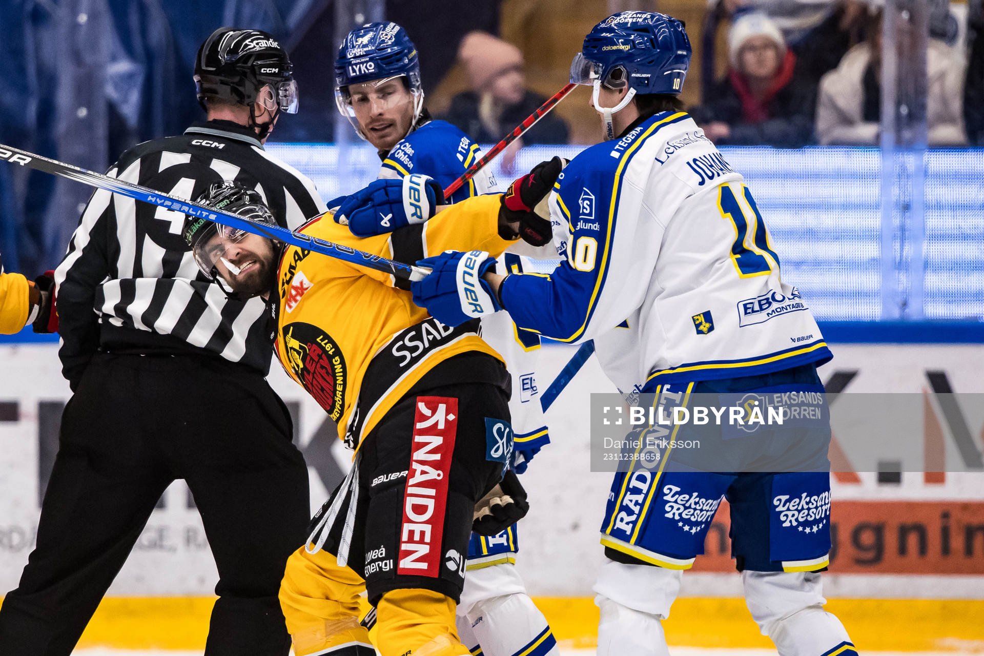Luleå Hockeys Frederic Allard och Leksands IFs Anton