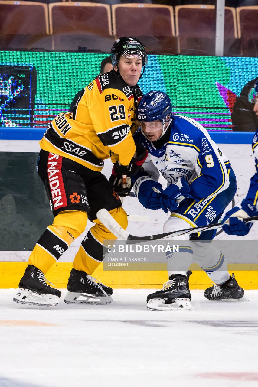 Luleå Hockeys Erik Gustafsson och Leksands IFs Patrik