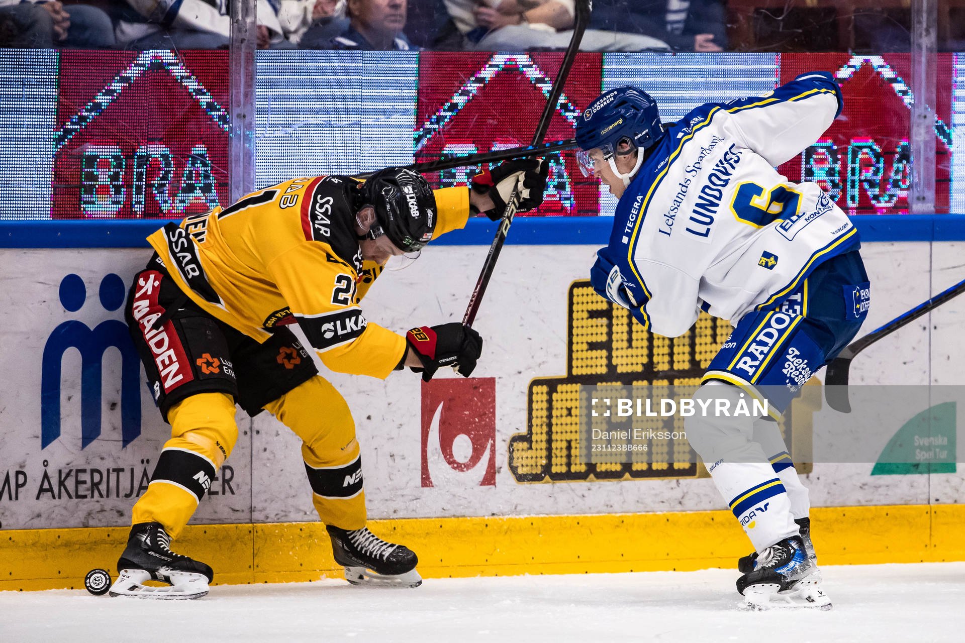Luleå Hockeys Juhani Tyrväinen och Leksands IFs Alexander