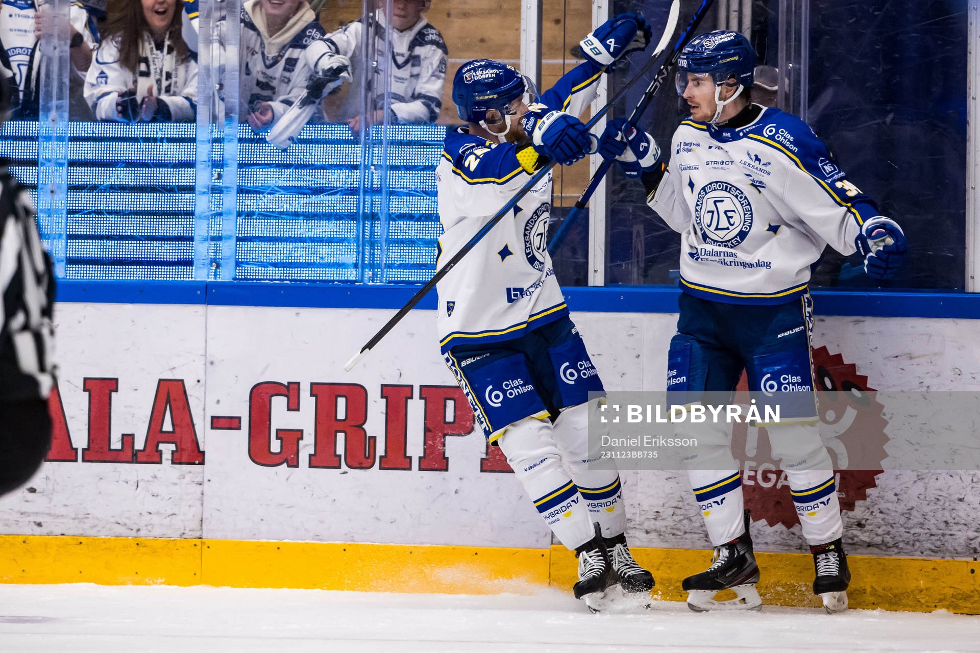 Leksands IFs Peter Cehlarik jublar