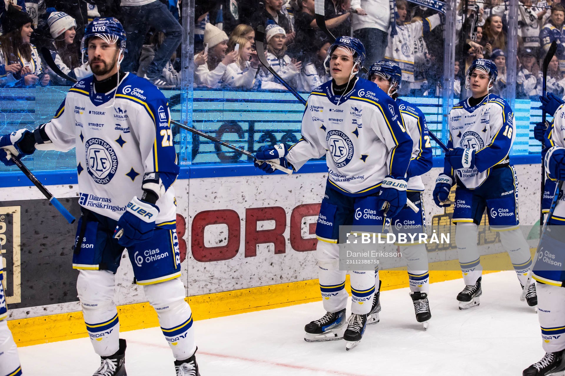 Leksands IFs Alexander Lundqvist jublar