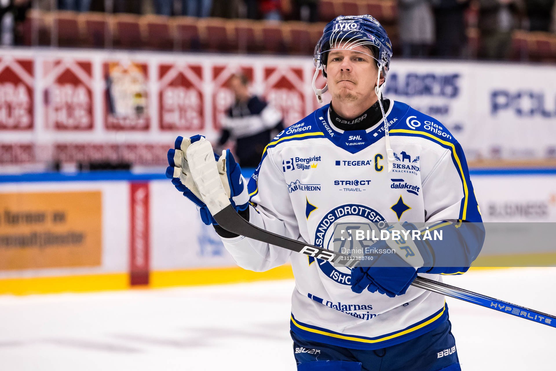Leksands IFs Patrik Zackrisson jublar
