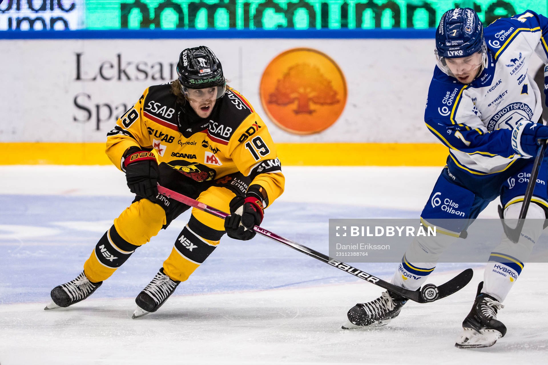 Luleå Hockeys Mario Kempe och Leksands IFs Marcus Karlberg