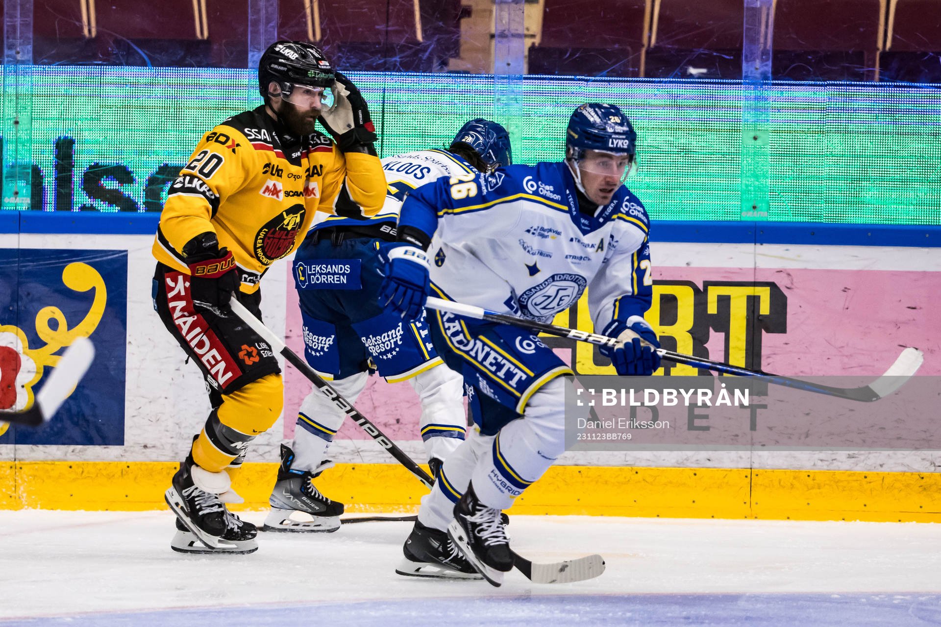 Luleå Hockeys Jack Connolly och Leksands IFs Patrik Noren