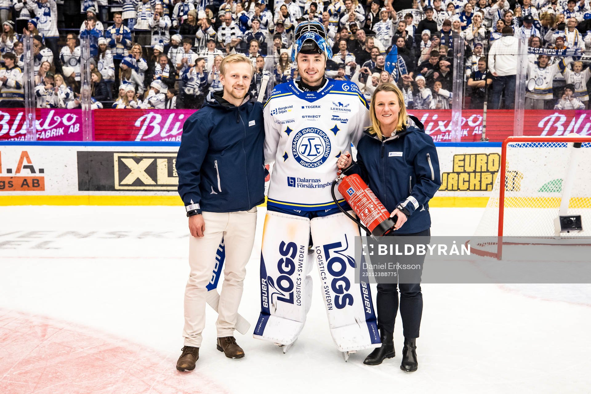 Leksands målvakt Filip Larsson utsedd till matchens lirare
