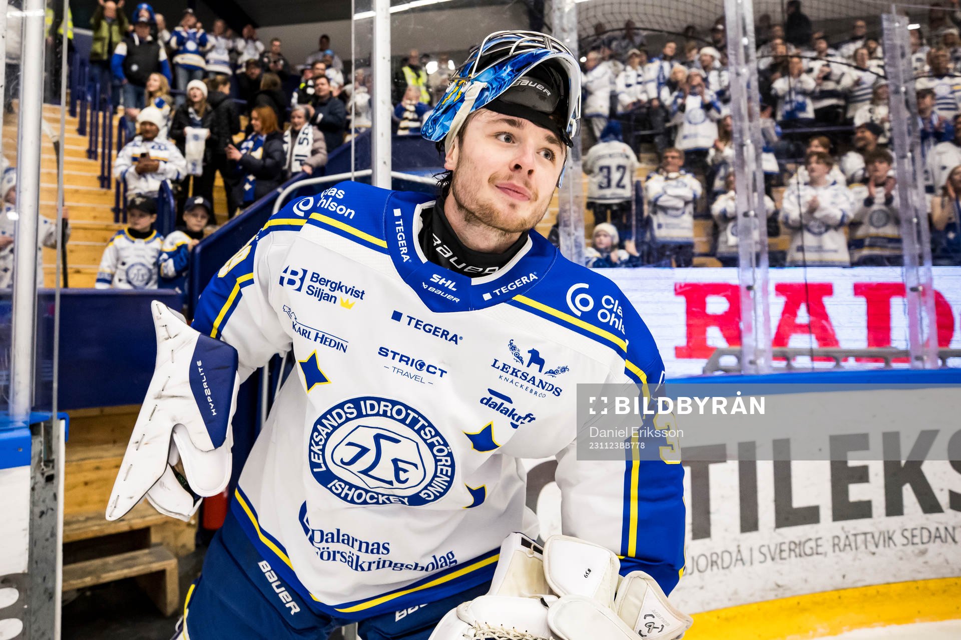 Leksands målvakt Filip Larsson utsedd till matchens krigare