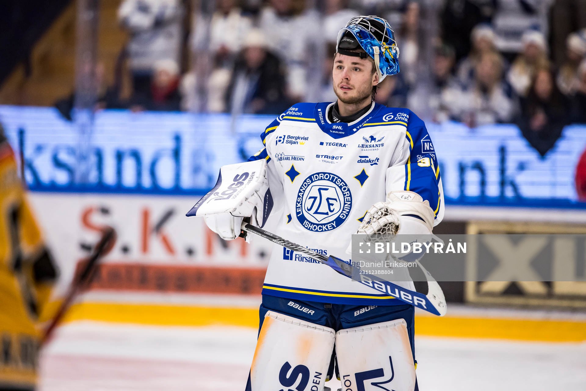 Leksands målvakt Filip Larsson