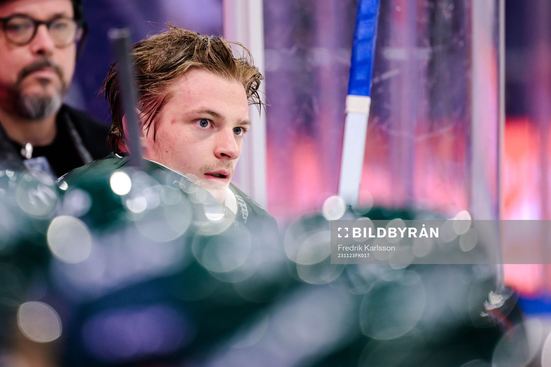 Färjestads målvakt Carl Lindbom