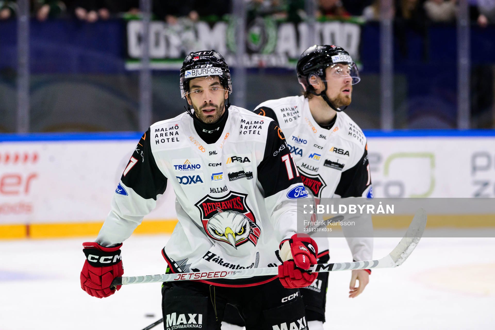 Under ishockeymatchen i SHL mellan Färjestad och Malmö