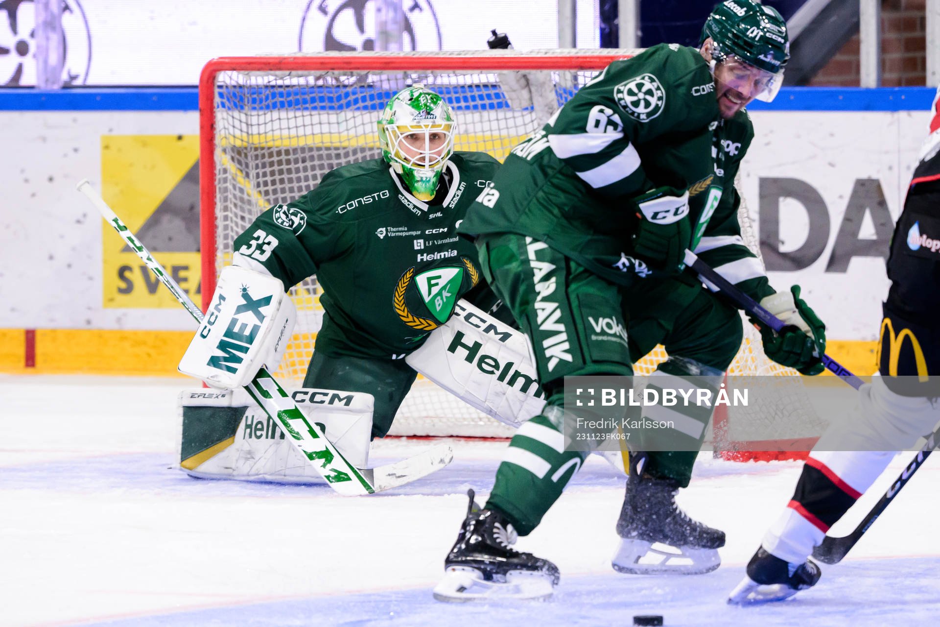 Färjestads målvakt Maxime Lagacé