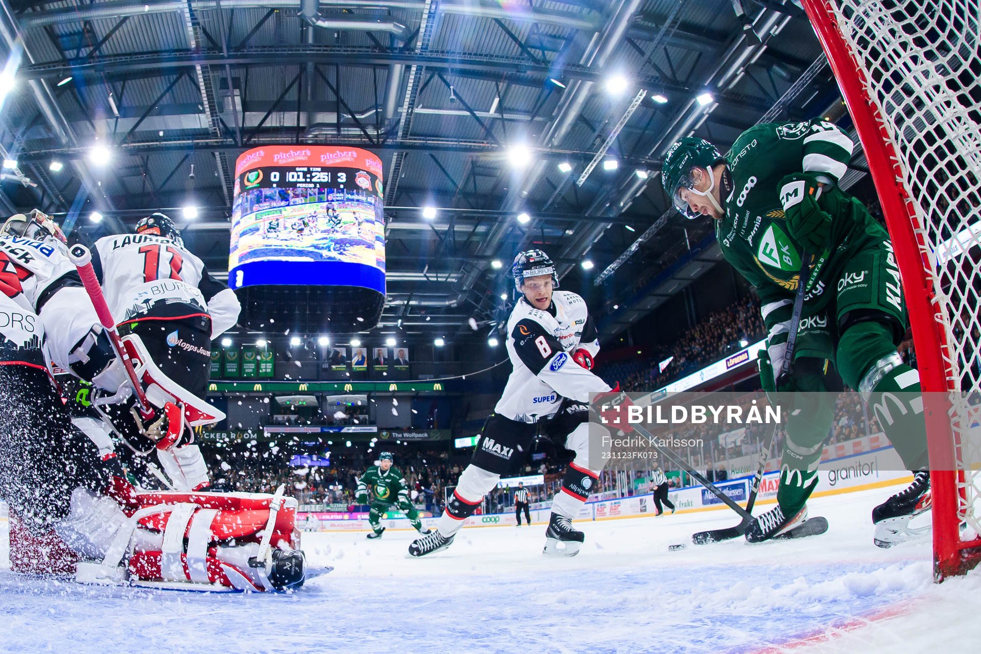 Malmö Redhawks Johan Olofsson och Färjestads Michael