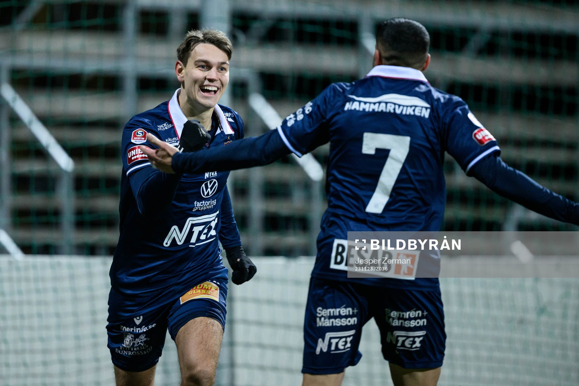 Örgrytes Noah Christoffersson jublar