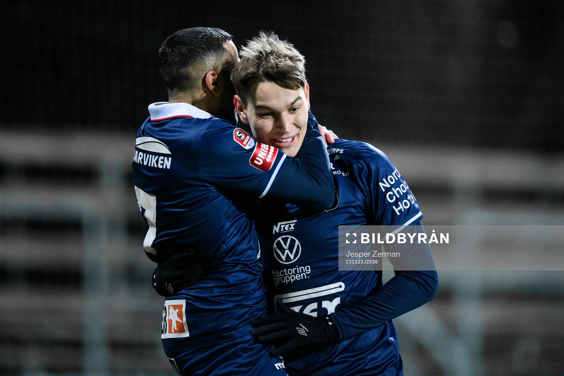 Örgrytes Noah Christoffersson jublar