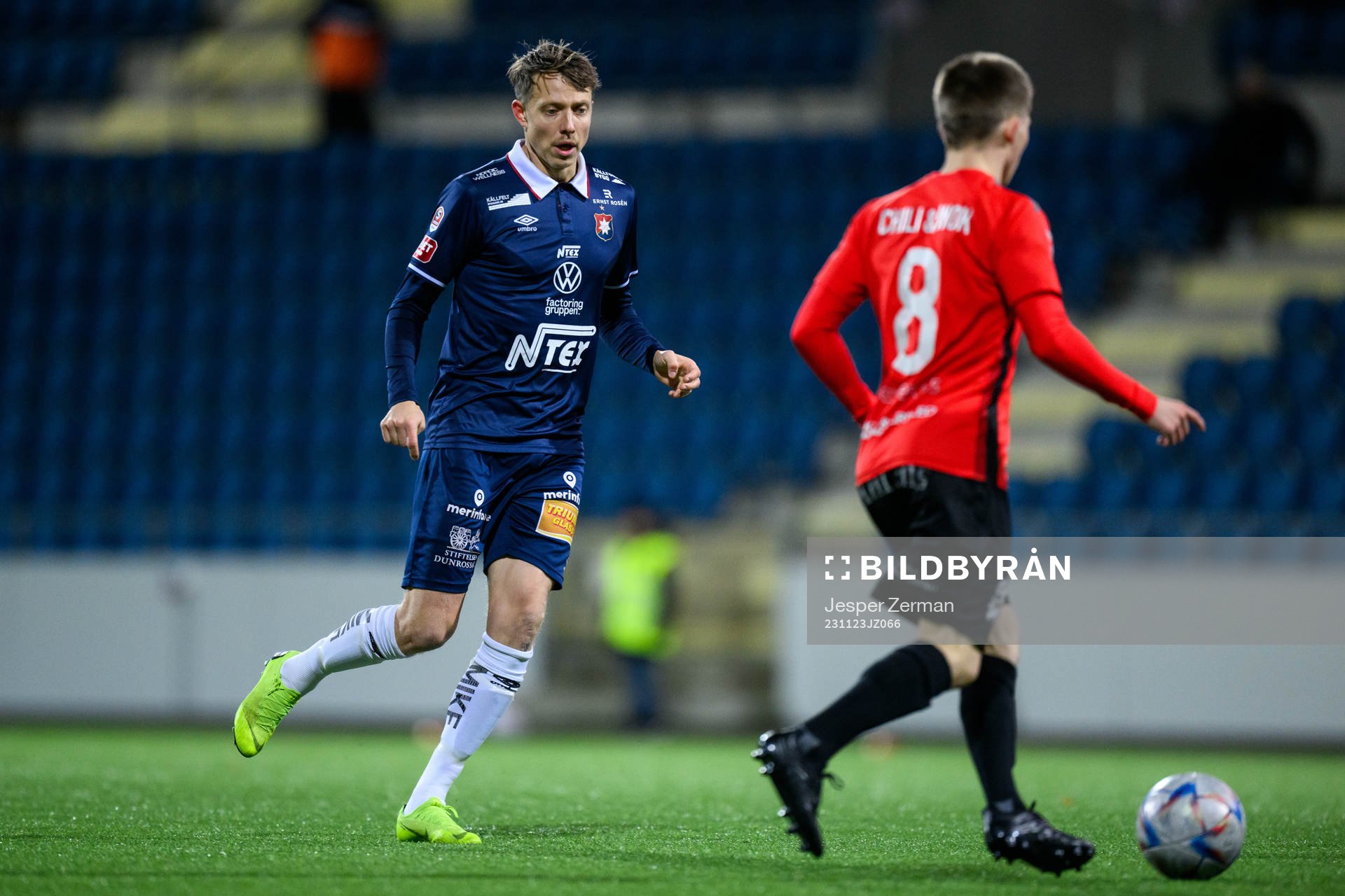 Örgrytes Viktor Lundberg och Nordic Uniteds Benjamin