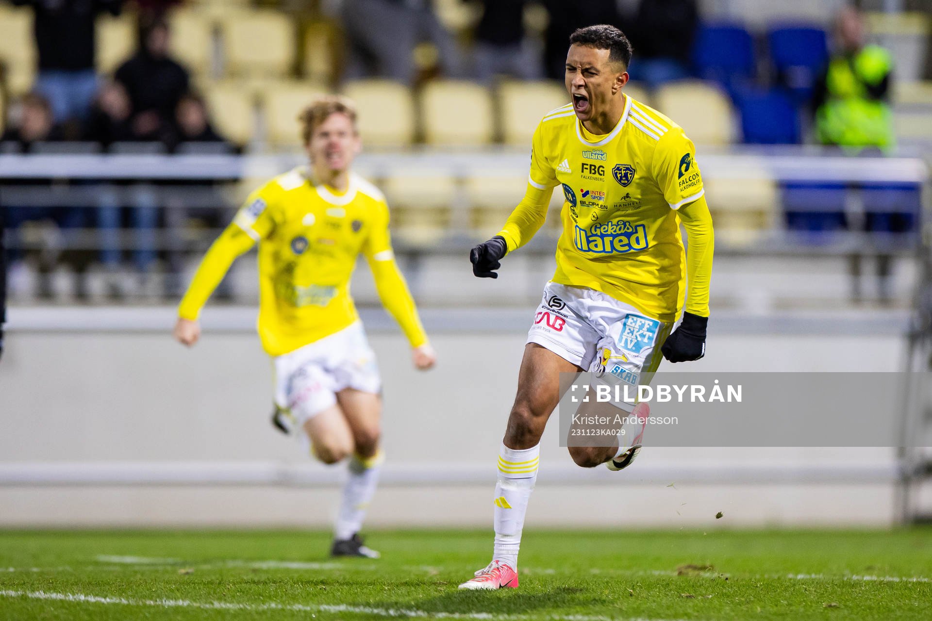 Falkenbergs Oliver Hintsa jublar