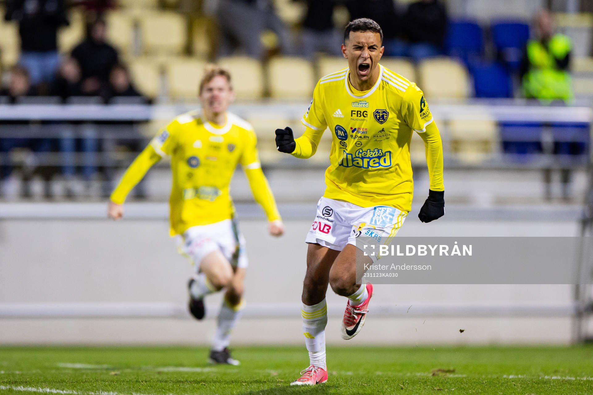 Falkenbergs Oliver Hintsa jublar
