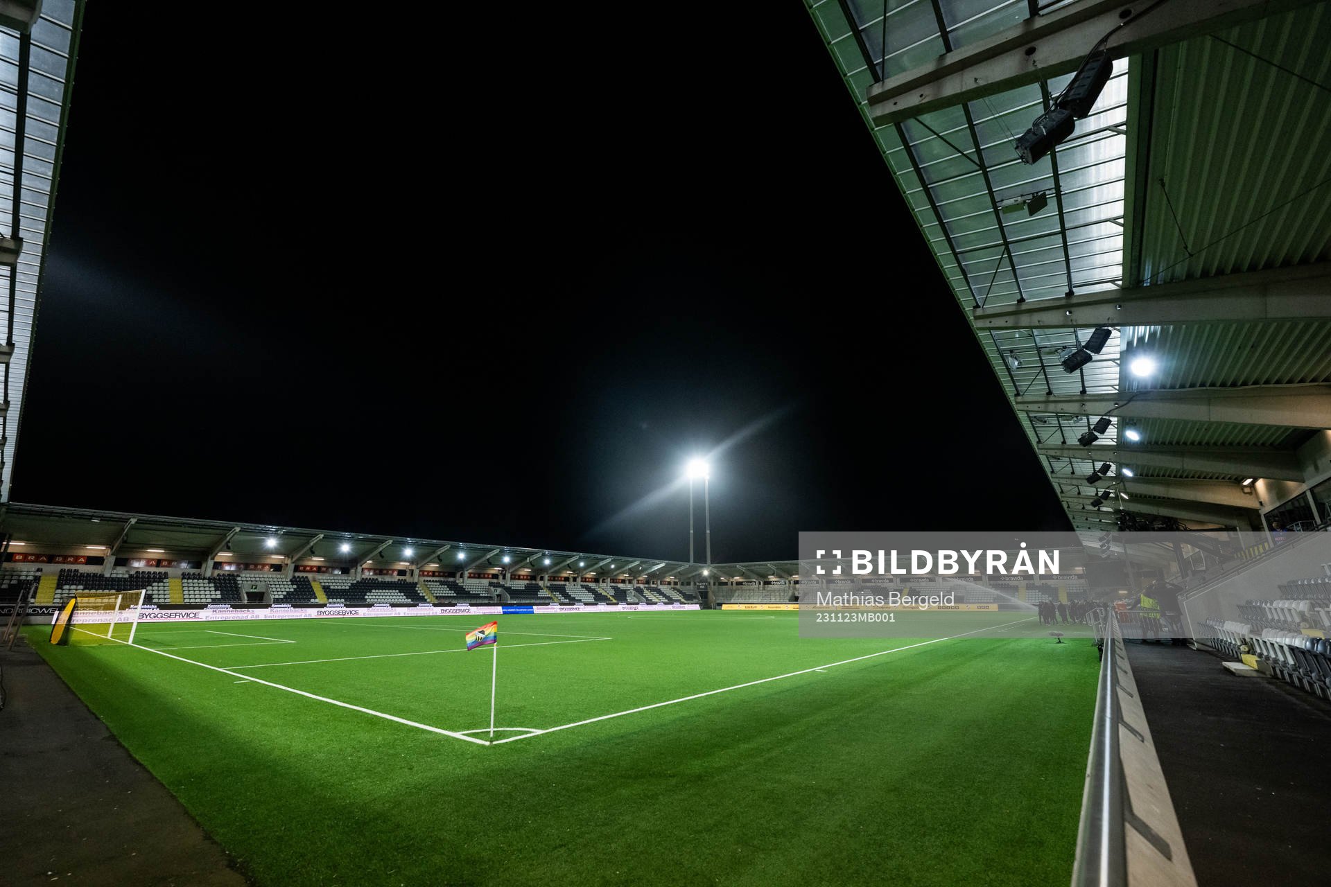 Bravida Arena ahead of the UEFA Women's Champions League football match between Häcken and Real Madrid on November 23, 2023 in Gothenburg. 