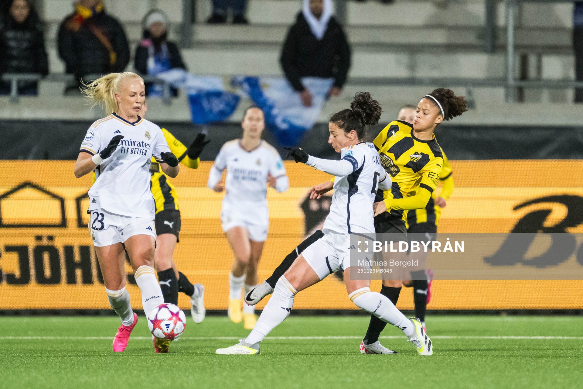 Sofie Svava and Ivana of Real Madrid and Felicia Schröder