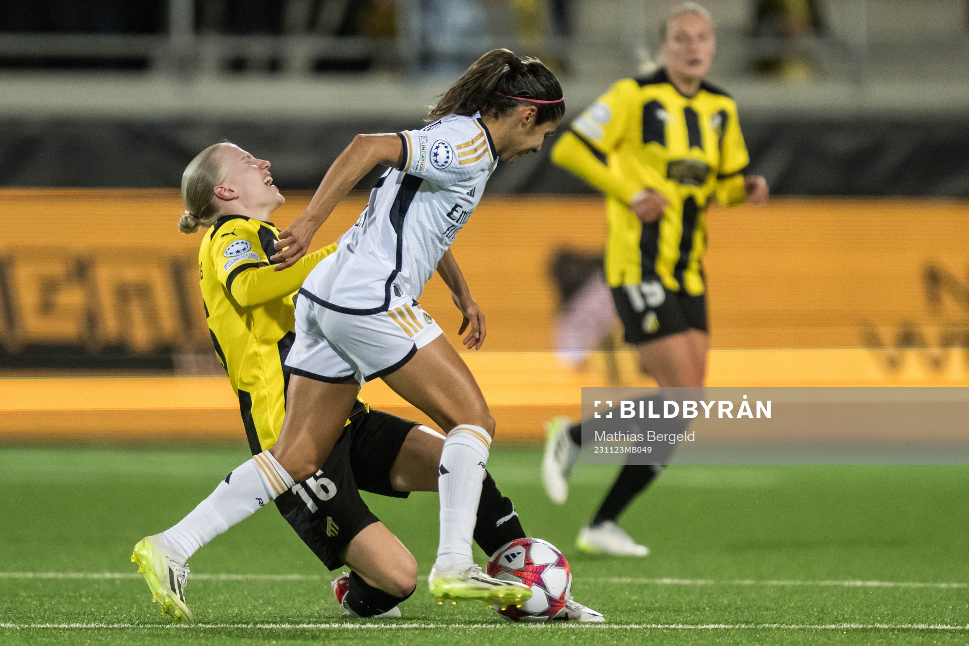 Anna Sandberg of Häcken in pain