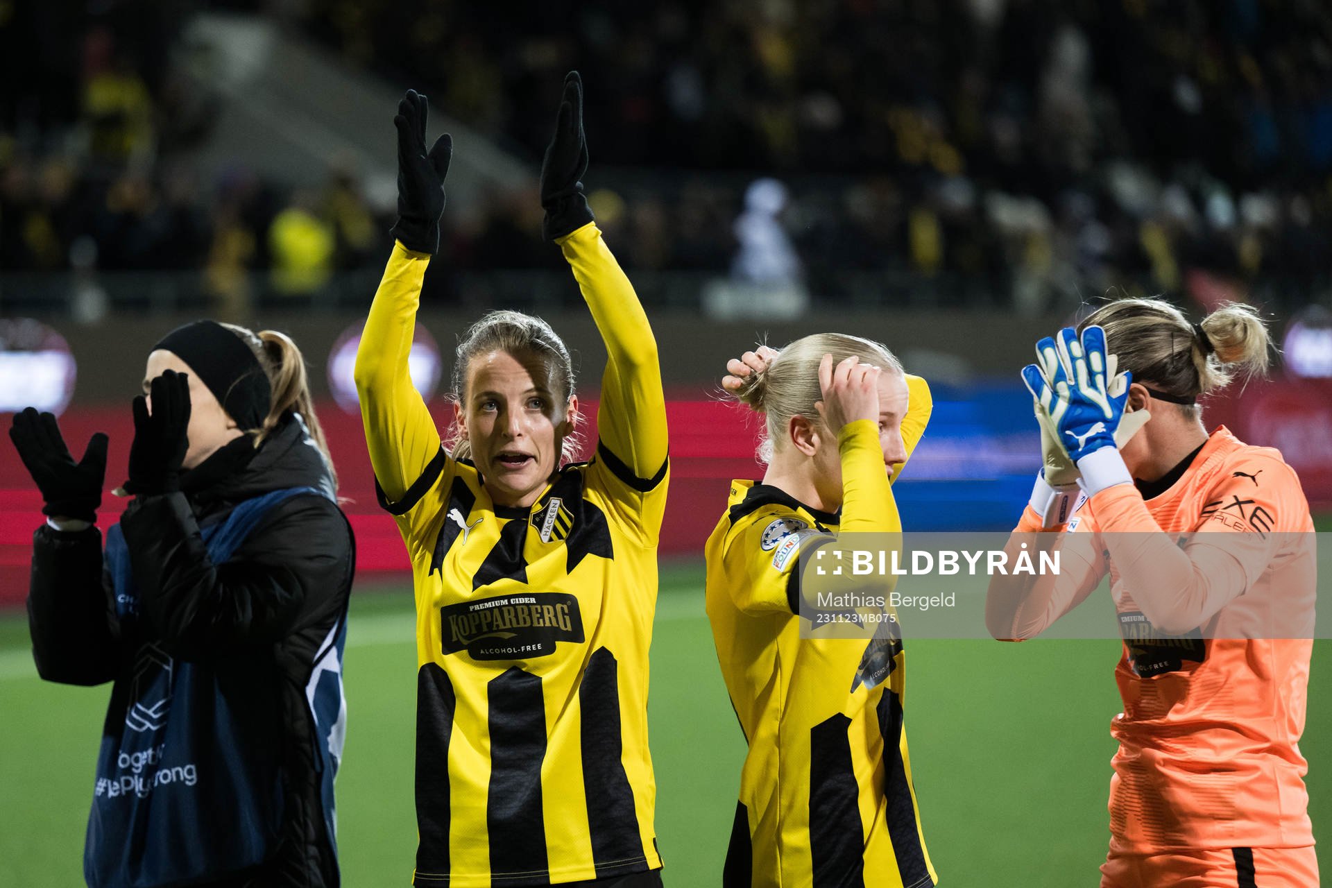 Anna Anvegård of Häcken celebrates