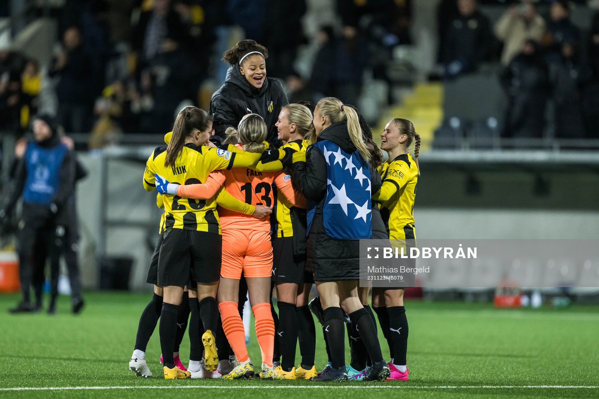 Players of Häcken celebrate