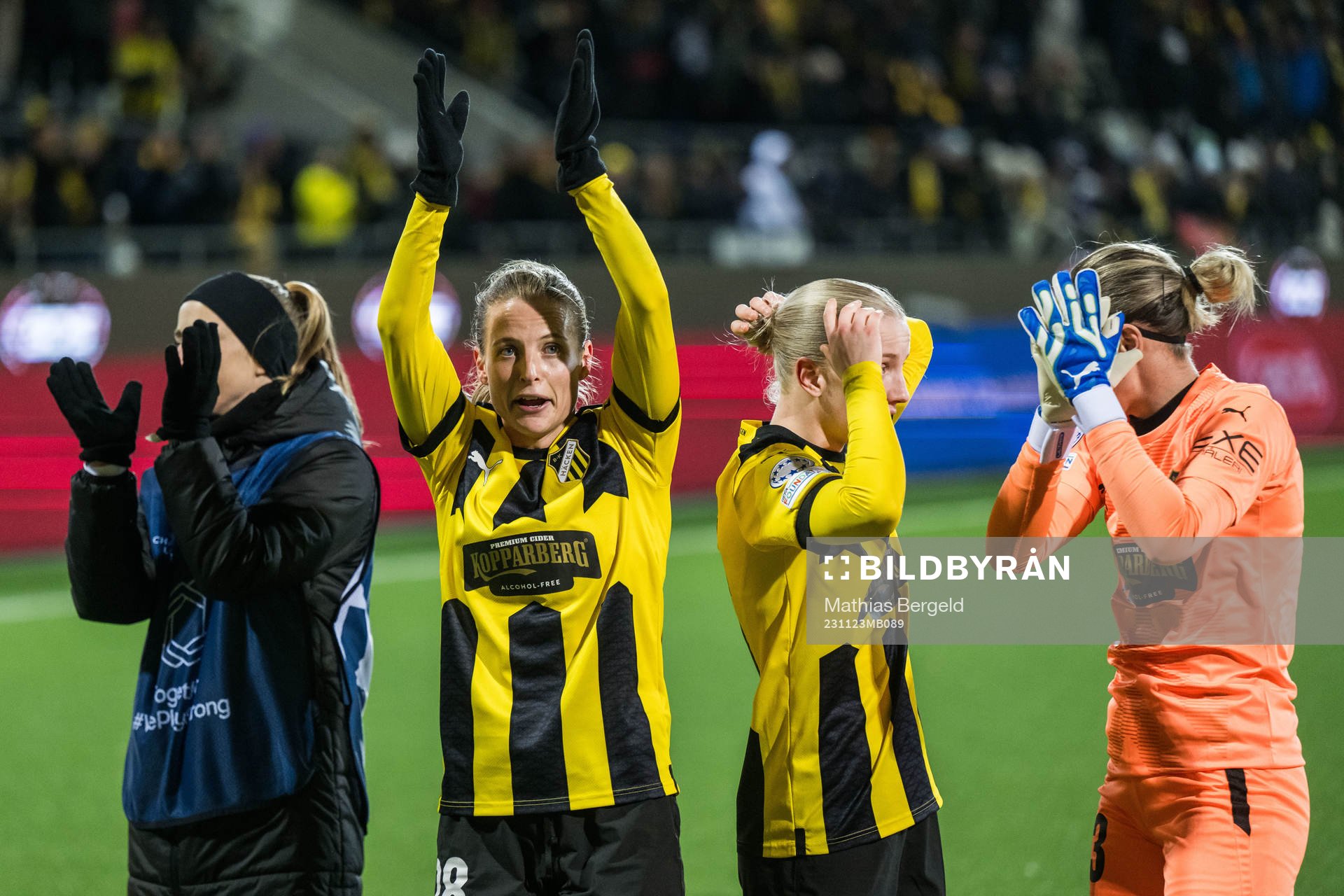 Anna Anvegård of Häcken celebrates