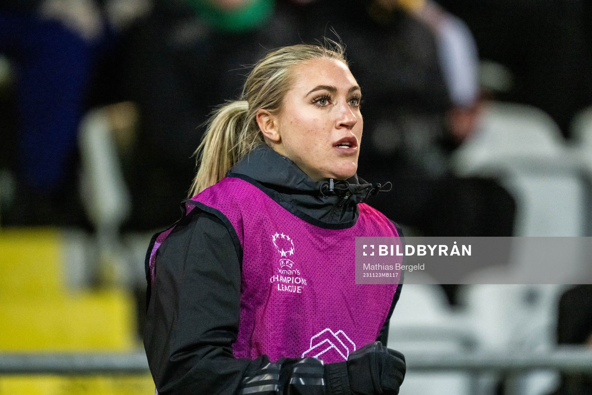 Freja Olofsson of Real Madrid during the UEFA Women's Champions League football match between Häcken and Real Madrid on November 23, 2023 in Gothenburg.