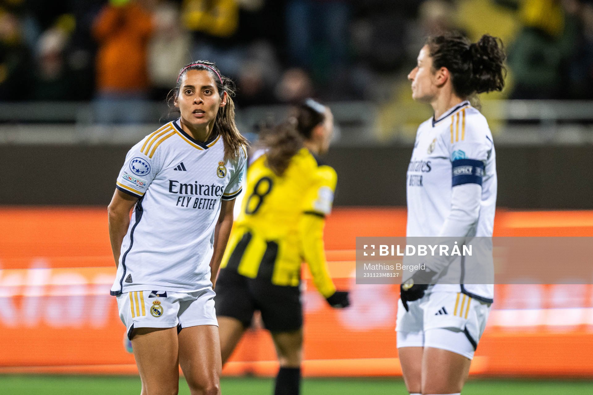Kenti Robles and Ivana of Real Madrid looks dejected as