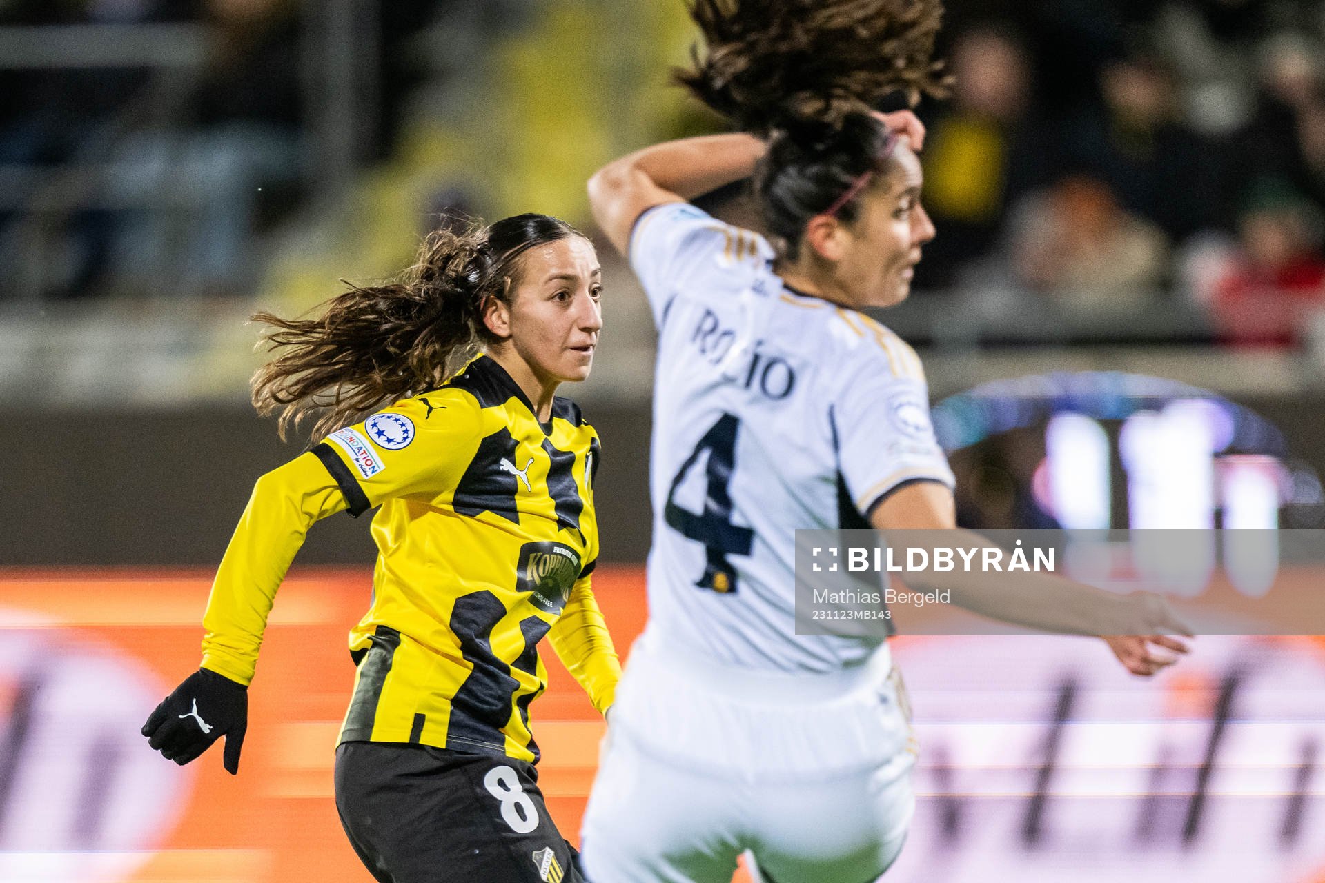 Rusul Rosa Kafaji of Häcken as she scorws 1-1