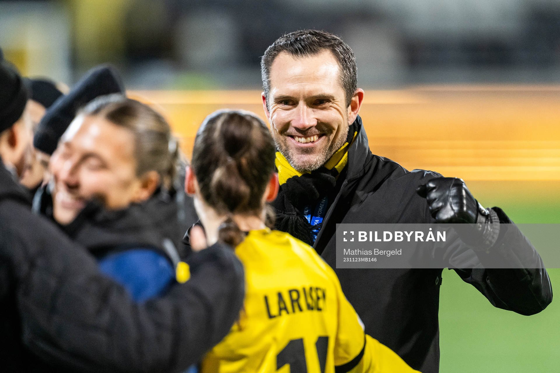 Sports director Martin Ericsson and Clarissa Larisey of