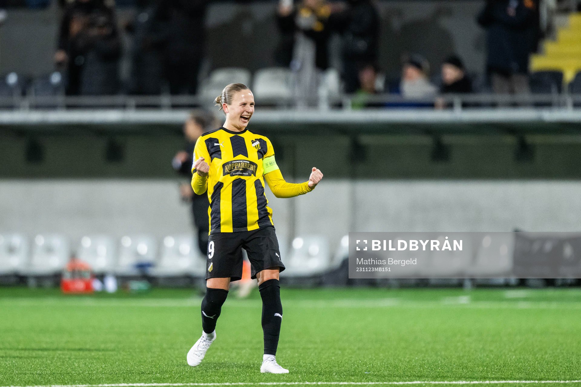 Filippa Curmark of Häcken celebrates