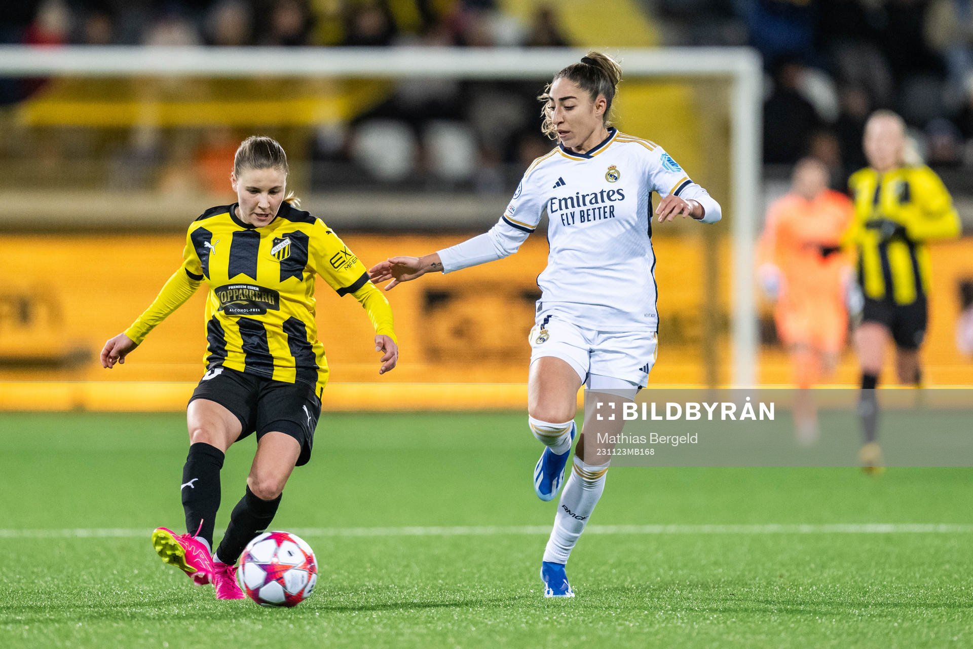 Katariina Kosola of Häcken and Olga of Real Madrid