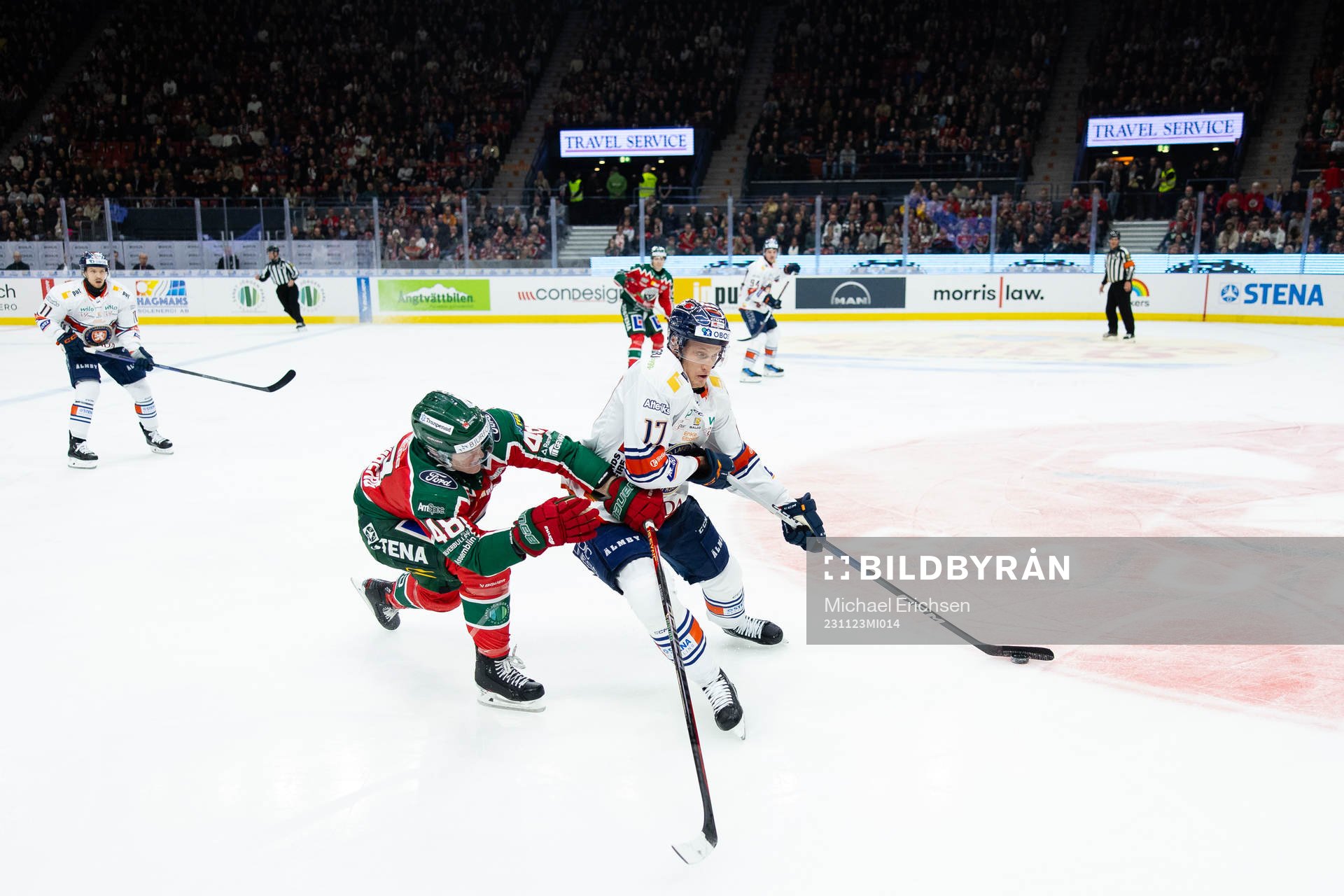 Frölundas Carl Klingberg och Växjös Gabriel Carlsson