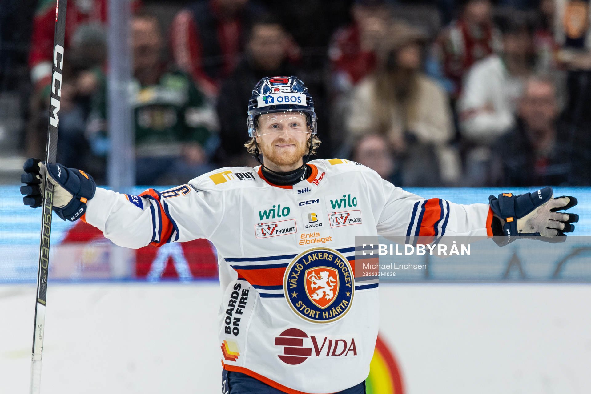 Växjös Joachim Blichfeld jublar