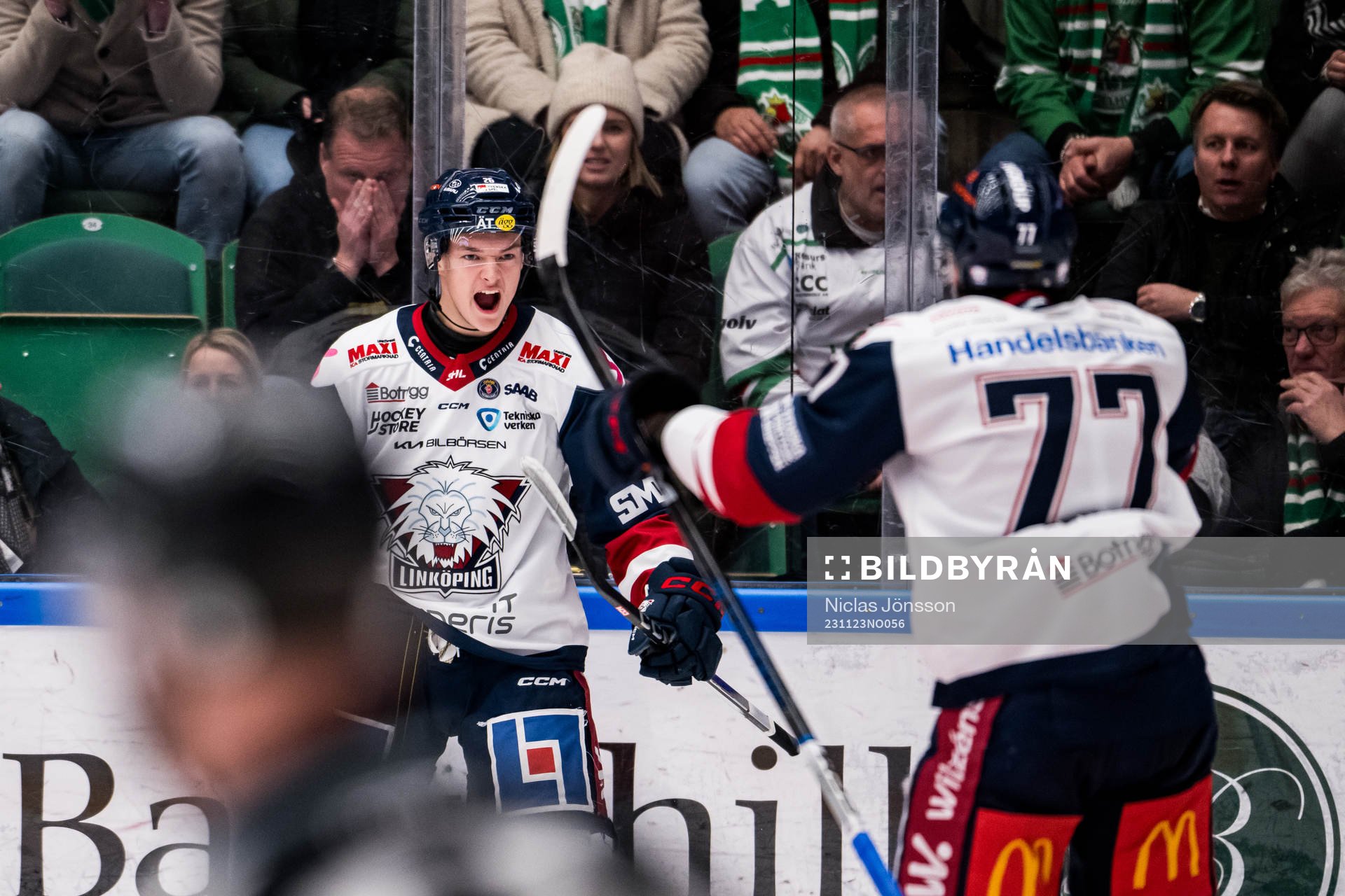 Linköpings Fabian Wagner jublar