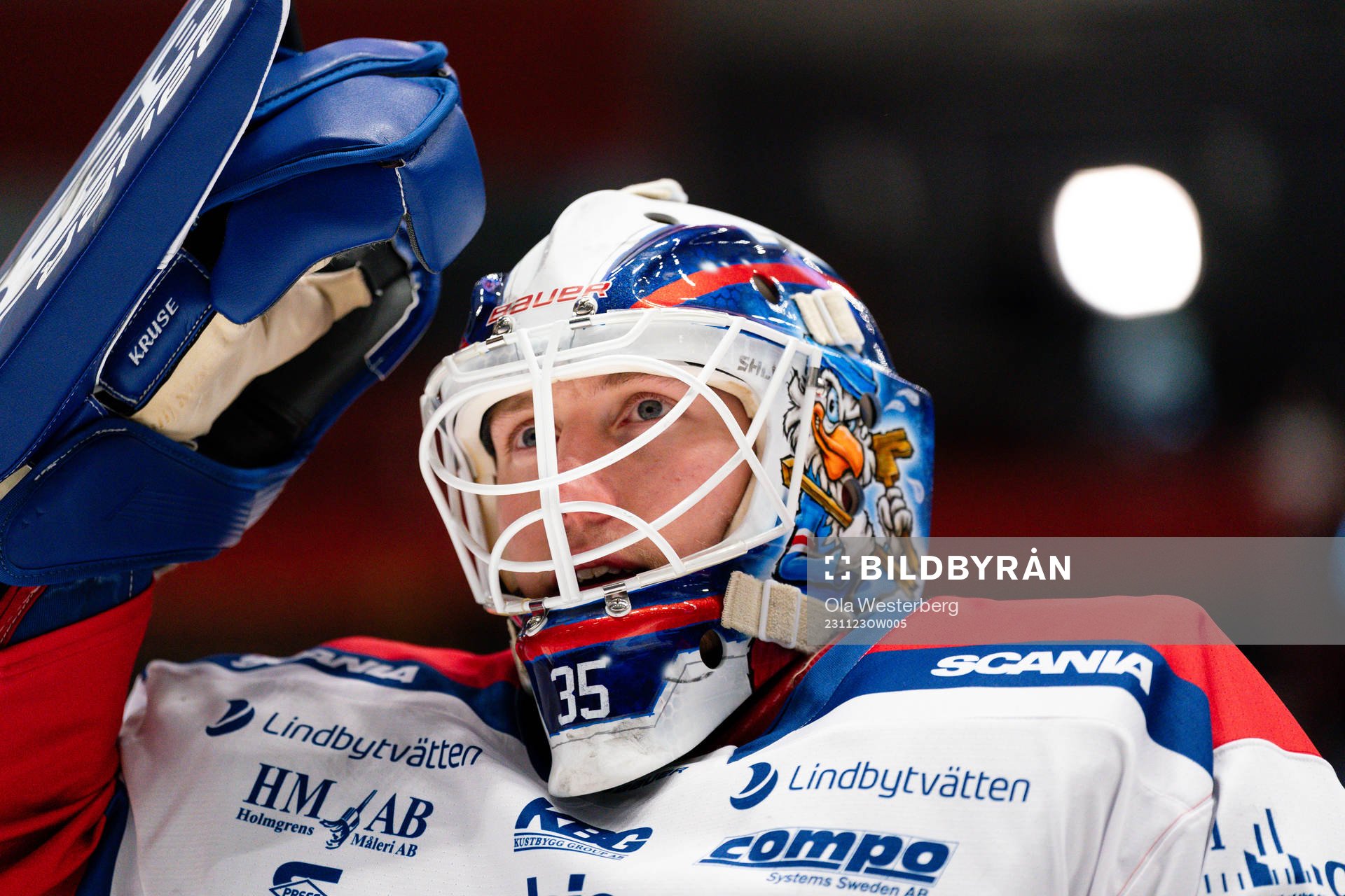 Oskarshamns målvakt Emil Kruse