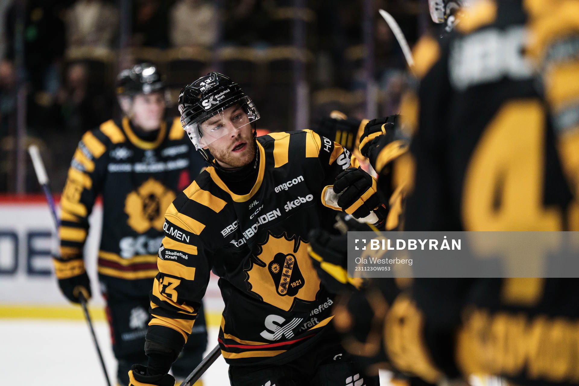 Skellefteås Filip Sandberg jublar