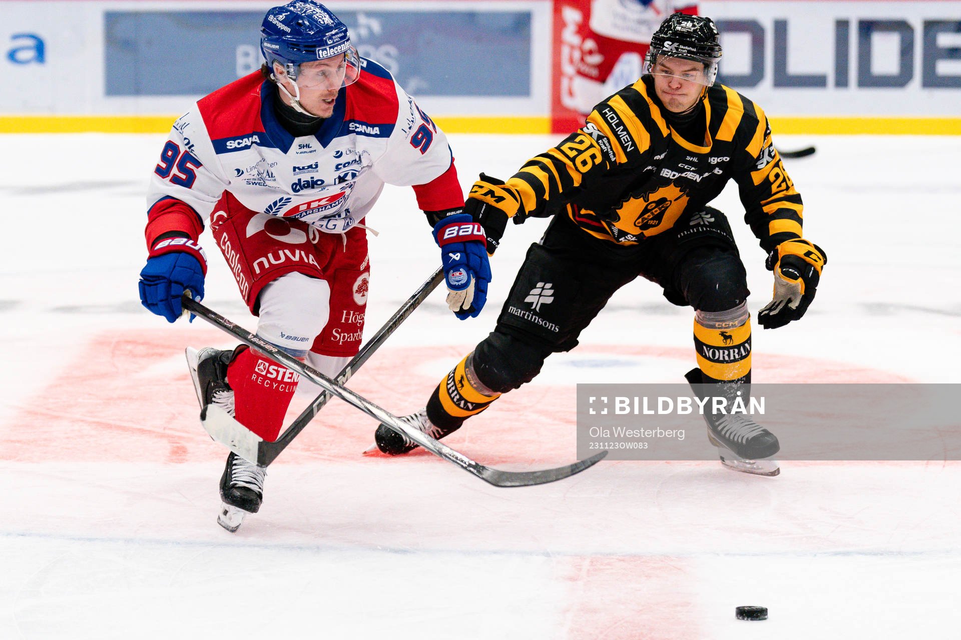 Oskarshamns Nick Olesen och Skellefteås Simon Robertsson