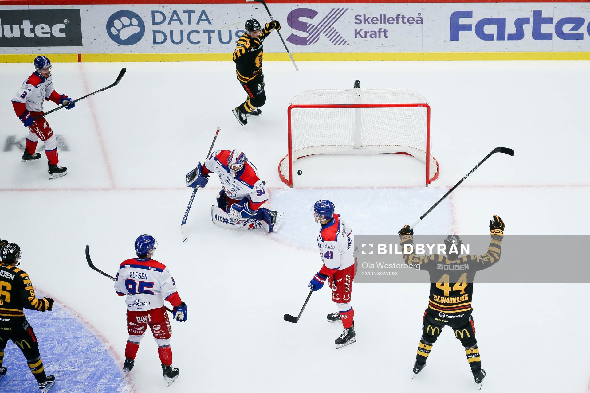 Skellefteås Anton Heikkinen jublar