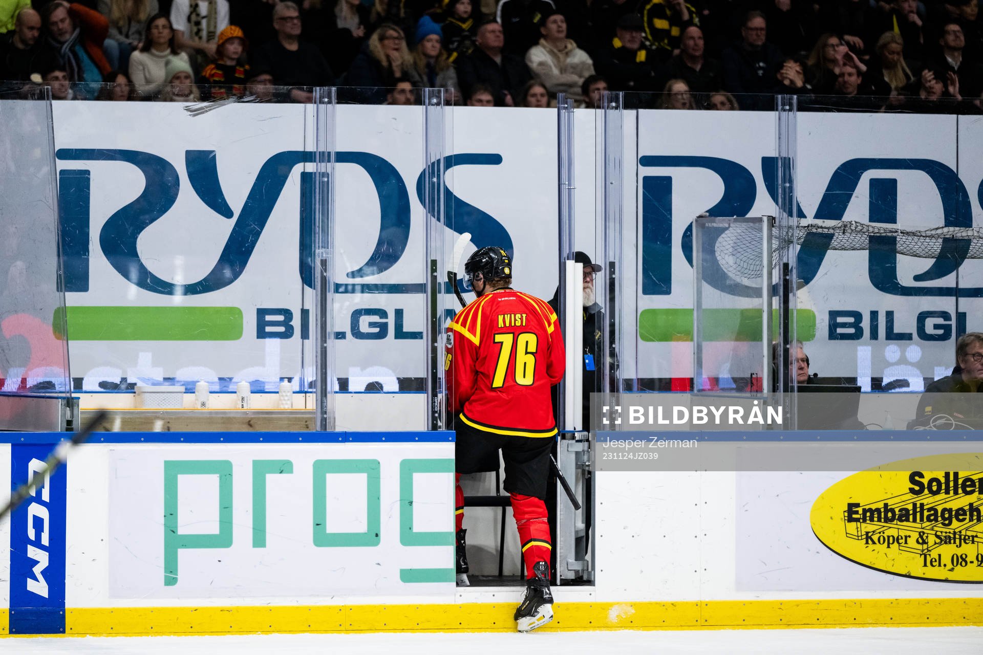 Brynäs Oskar Kvist i utvisningsbåset