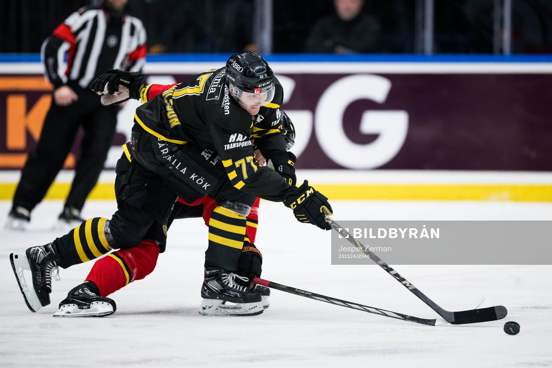 AIKs Arvid Degerstedt och Brynäs Simon Bertilsson