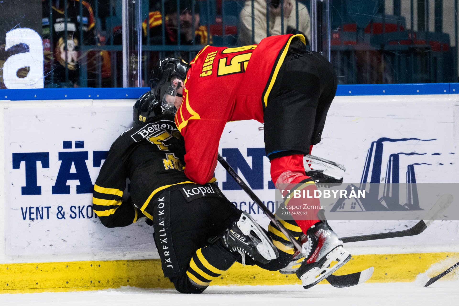 AIKs Oskar Magnusson och Brynäs Karlis Cukste