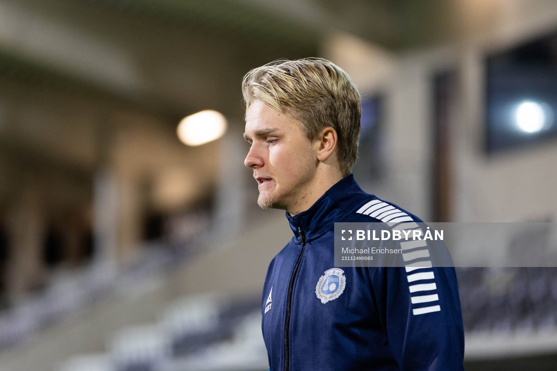 Utsiktens Sebastian Lagerlund innan fotbollsmatchen i