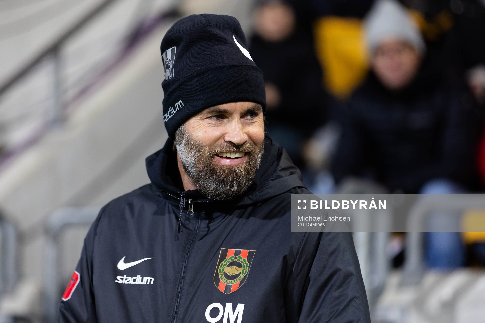 Brommapojkarnas tränare Olof Mellberg innan