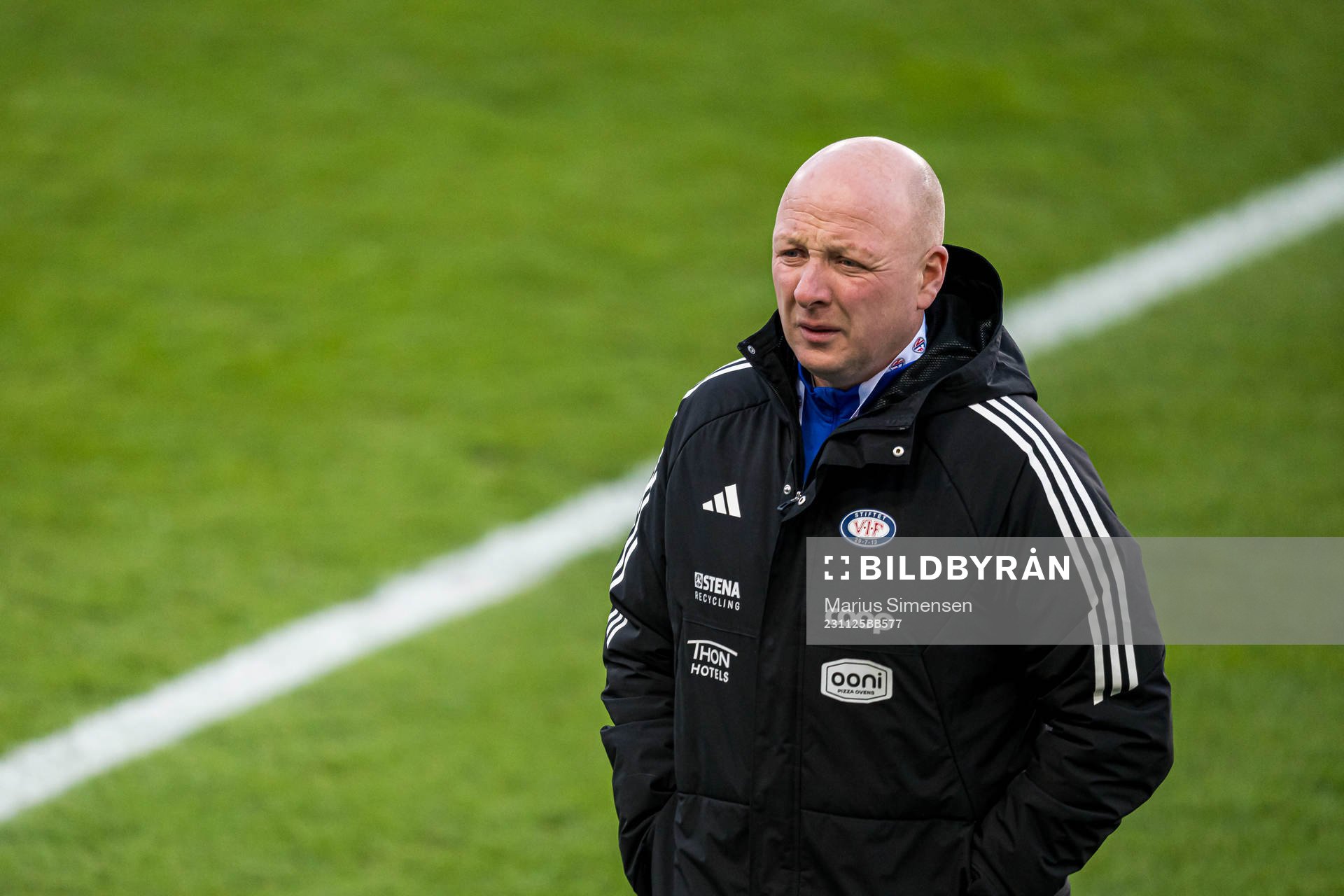 Nils Lexerød, head coach of Vålerenga, ahead of the cup final between Rosenborg and Vålerenga on November 25, 2023 in Oslo.